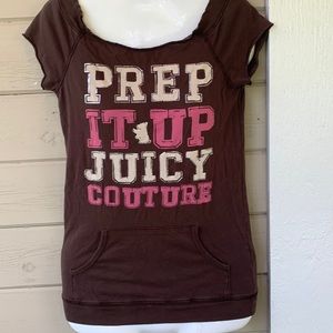Juicy Couture Pocket Prep It Up Tee Shirt XS/P